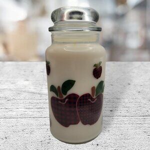 Vintage Buffalo Plaid Macintosh Apple Scented 36 oz. Luxury Soy Wax Candle